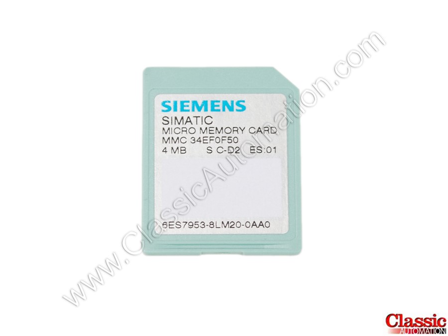 Siemens 6ES7953-8LM20-0AA0 Mirco Memory Card 