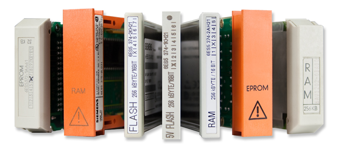 Siemens Memory SubModule  6ES5 375-0LA15 Simatic S5 8K X 8 Bit Lot of 2 Used 2 