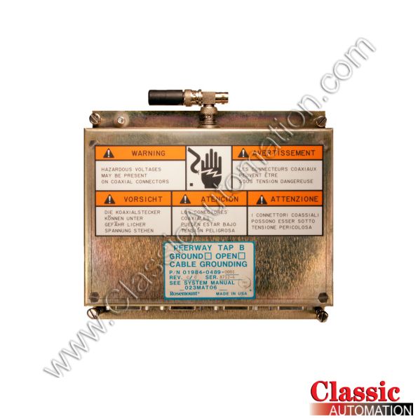 Emerson Part Number 01984-0489-0001 Emerson Part Number 01984-0489-0001