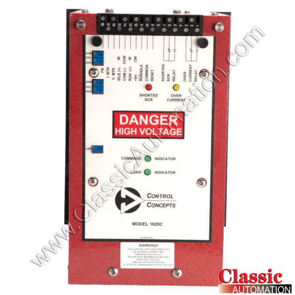 Control Concepts Part Number 1029C-P30/50-415V-50A-IL30-R4/20MA-IPOT Control Concepts Part Number 1029C-P30/50-415V-50A-IL30-R4/20MA-IPOT