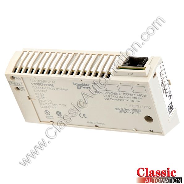 Modicon Part Number 170ENT11002 Modicon Part Number 170ENT11002