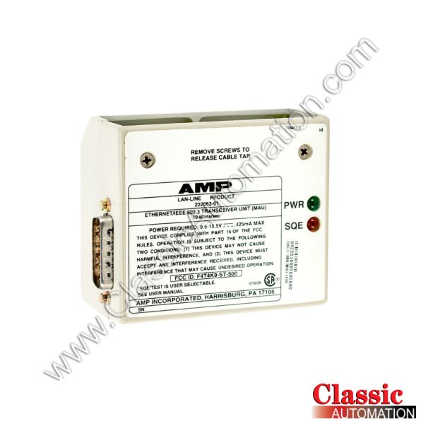 AMP Incorporated Part Number 222063-01 AMP Incorporated Part Number 222063-01