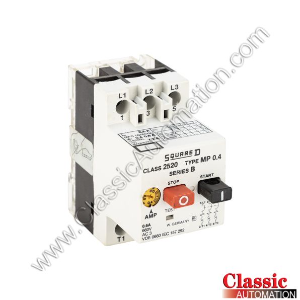 Square D Part Number 2520-MP0.4 Square D Part Number 2520-MP0.4