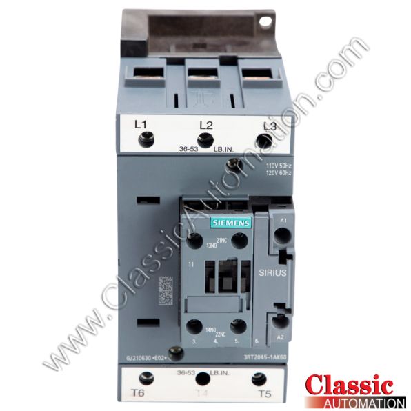 Siemens Part Number 3RT2045-1AK60 Siemens Part Number 3RT2045-1AK60