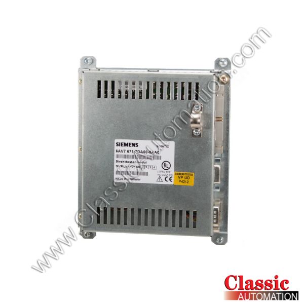 Siemens Part Number 6AV7671-7DA00-0AA0 Siemens Part Number 6AV7671-7DA00-0AA0