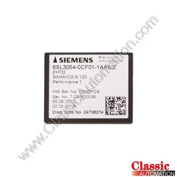 Siemens Part Number 6SL3054-0CF01-1AA0-Z Siemens Part Number 6SL3054-0CF01-1AA0-Z