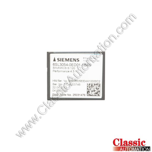 Siemens Part Number 6SL3054-0ED01-1BA0 Siemens Part Number 6SL3054-0ED01-1BA0
