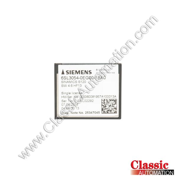 Siemens Part Number 6SL3054-0EG00-1BA0 Siemens Part Number 6SL3054-0EG00-1BA0