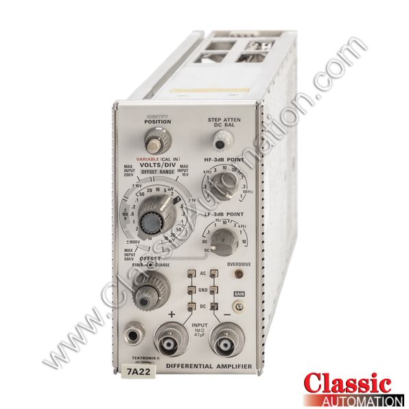 Tektronix Part Number 7A22 Tektronix Part Number 7A22