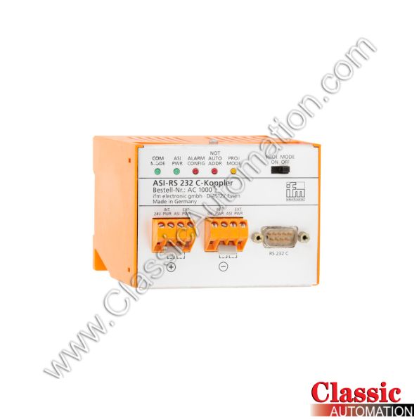 IFM Electronic Part Number AC 1000 IFM Electronic Part Number AC 1000