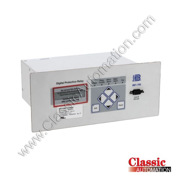 Basler Electric Part Number BE1-700 Basler Electric Part Number BE1-700