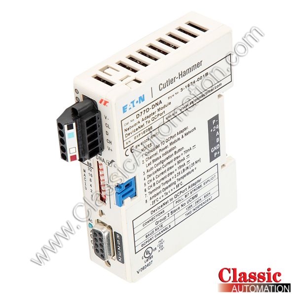 Cutler-Hammer Part Number D77D-DNA Cutler-Hammer Part Number D77D-DNA