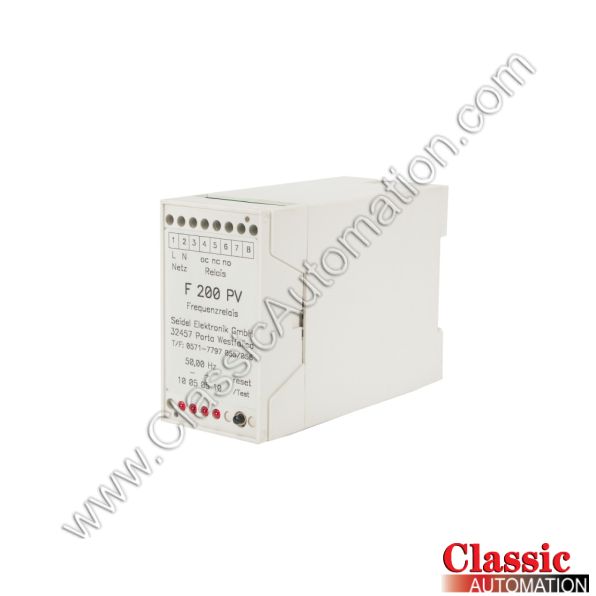 Seidel Part Number F 200 PV Seidel Part Number F 200 PV
