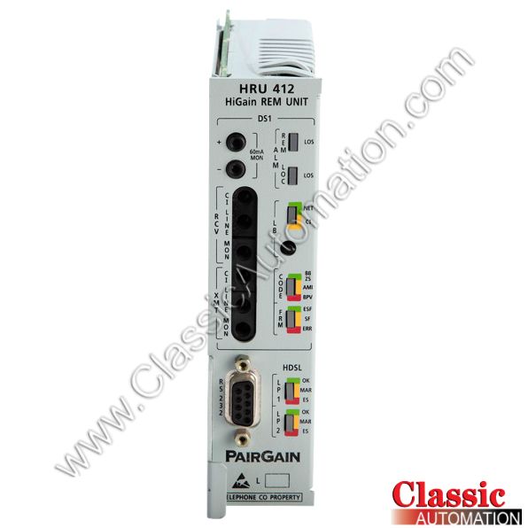 Pair Gain Part Number HRU 412 Pair Gain Part Number HRU 412