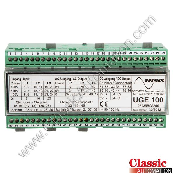Bremer Part Number UGE100 Bremer Part Number UGE100